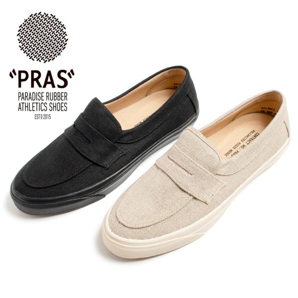 PRAS プラス PENNY SLIP-ON LINEN ペニー スリッポン リネン UP02-02...