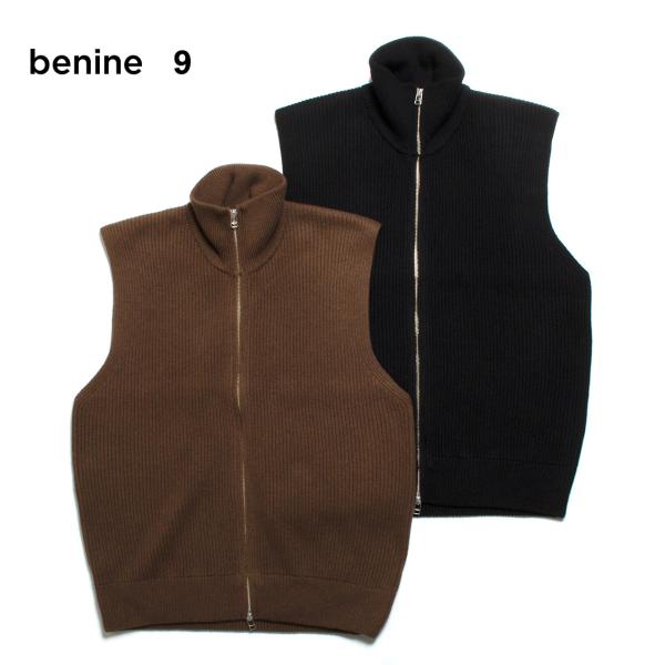 【セール20%OFF】 benine 9 ビナイン DRIVERS KNIT VEST ドライバーズ...