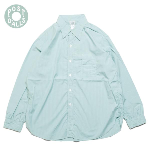 POST OVERALLS ポストオーバーオールズ No.1 Shirt MV ストライプシャツ s...