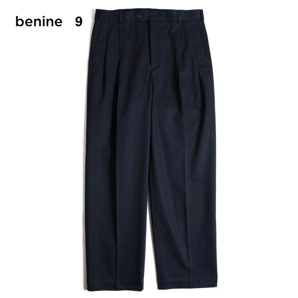【セール20%OFF】 benine 9 ビナイン 2tuck Vintage like Cotto...