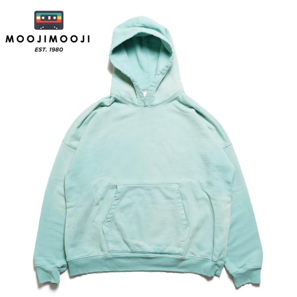 MOOJIMOOJI ムージムージ OVERSIZED CROP HOODIE AGED プルオーバ...