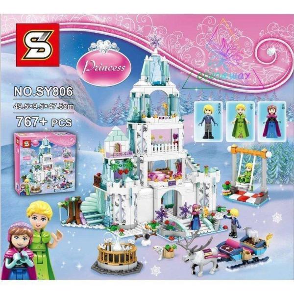 LEGO レゴ互換品 プリンセス アナと雪の女王 アイスキャッスル 知育 組み立て おもちゃ 子供 ...