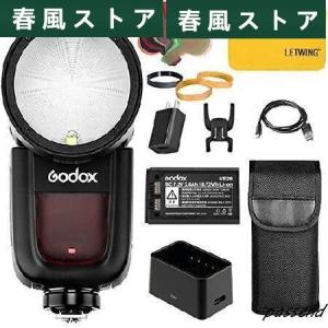 Godox V1-F Round Head Camera Flash Speedlite  76Ws 2.4G TTL Flash 1/8000 HSS Speedlight  480 Full Power Shots  10 Level LED Modeling Lamp  Compatible