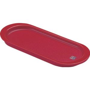 リス 調味料トレー 楕円 レッド W27×D11×H2cm ノーブル 日本製｜haru-online