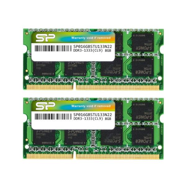 シリコンパワー ノートPC用メモリ 204Pin SO-DIMM DDR3-1333 PC3-106...