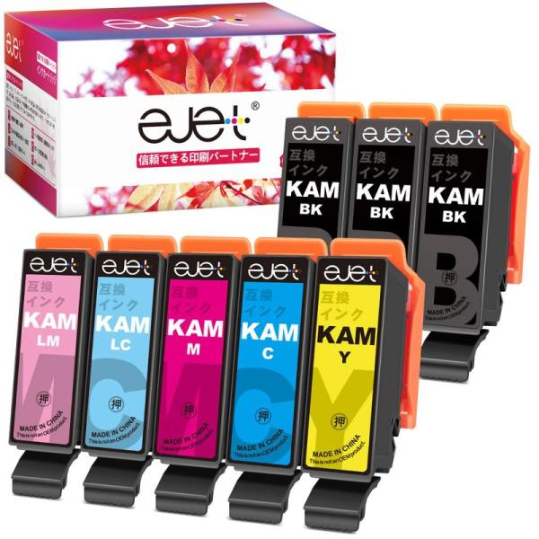 ejetKAM KAM-6CL-L カメ エプソン 用 インクカートリッジ KAM 増量6色パック+...