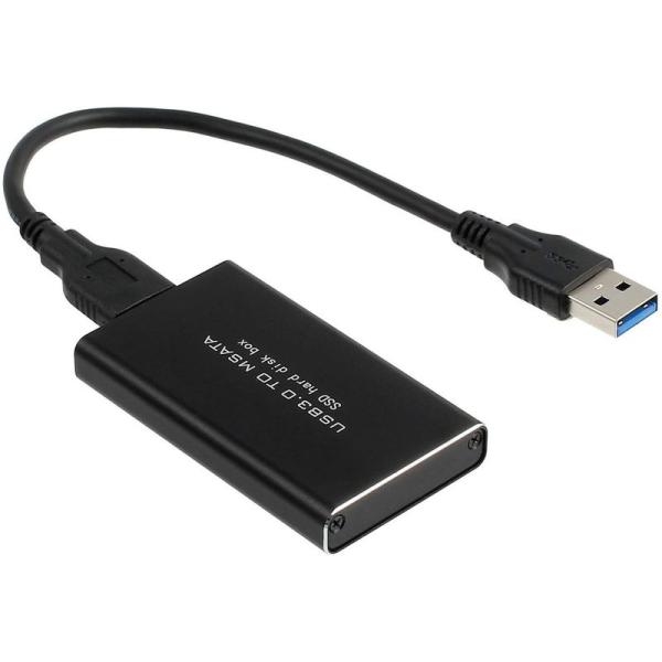 URDEAR mSATA-USB 3.0 変換 SSDケース 6gbps 高速データ転送 スリムアル...