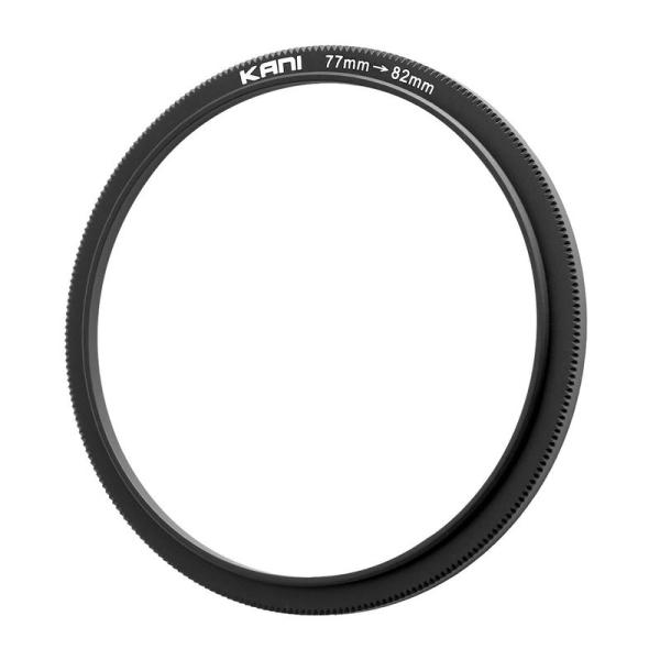 KANI 77-82mm フィルター径変換アダプター ステップアップリング 薄枠 ローレット付 フィ...