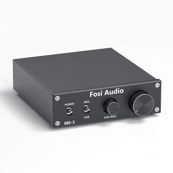 Fosi Audio M03 サブウーファーアンプ 200W TPA3255D2 ミニステレオパワー...