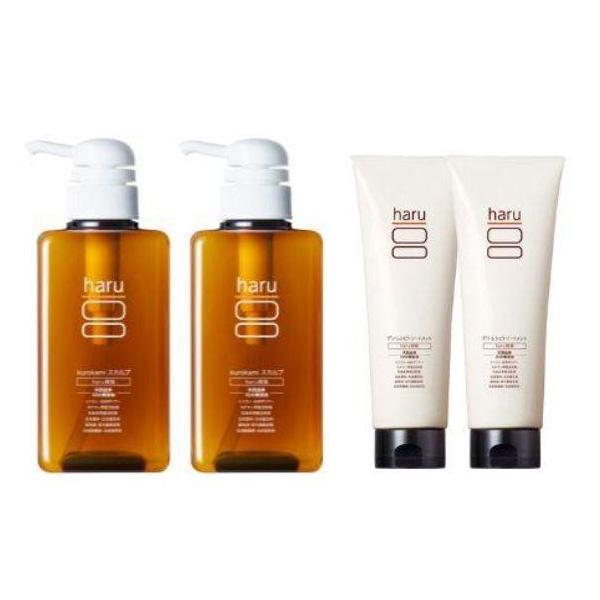 haru ヘアケア 4点セット kurokami スカルプ 2本 ＋ デリ・レシピトリートメント 2...