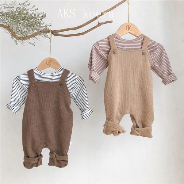 ベビー服 赤ちゃん サロペット Tシャツ パーカー 長袖 オーバーオール 秋冬 可愛い 男の子 女の...