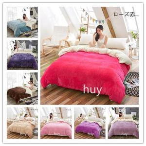 布団カバー マイクロファイバー掛け 秋冬毛布 ブランケット シングル/ダブルサイズ 暖かい寝具 両用 ヒートウォーム