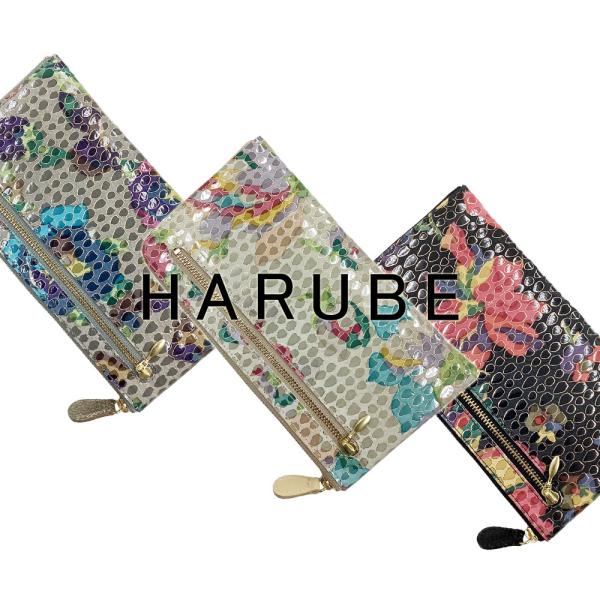 背高 タイプ L字ファスナー レディース  #86-188 花柄 ペイズリー HARUBE 浪速屋 ...