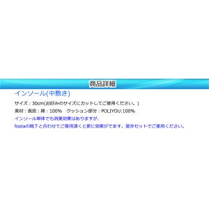 消臭 インソール(中敷き) 足の臭い対策 footaの詳細画像2
