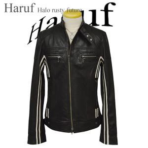 Haruf ダブル ライダースジャケット レザージャケット メンズ 本