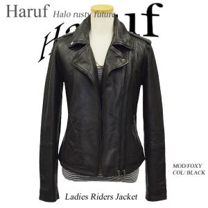 ラムレザー ムートンジャケット　ライダースジャケット Haruf ムートンジャケット レディース 本革 レザージャケット 革