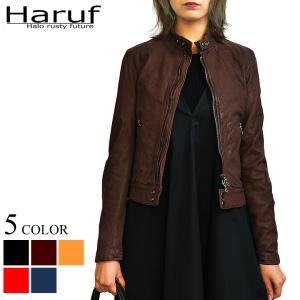 Haruf レザーコート トレンチコート ロングコート レディース 本革