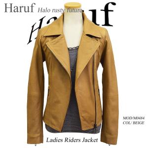 Haruf（ハルフ） レザージャケット シングルライダースジャケット 革