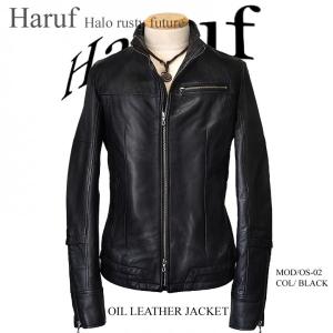 Haruf（ハルフ） 本物 ムートンジャケット ライダースジャケット