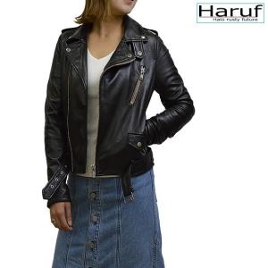 Haruf（ハルフ） レザージャケット ライダースジャケット レディース