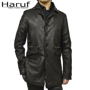 Haruf gジャン レザージャケット 革ジャン ジージャン レザー