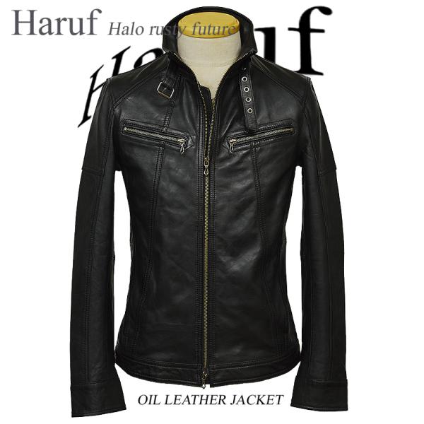 レザージャケット ライダースジャケット メンズ 本革 レザー シングル ライダース 革ジャン 革ジャ...