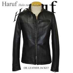 Haruf レザージャケット メンズ 本革 革ジャン レザーシャツ