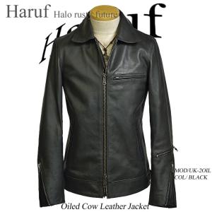 Haruf（ハルフ） 革ジャン レザージャケット メンズ 本革 ライダース
