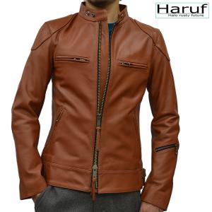 Haruf（ハルフ） 鹿革 ライダースジャケット 革ジャン レザー