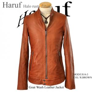 Haruf（ハルフ） ダブルライダースジャケット レザージャケット 革
