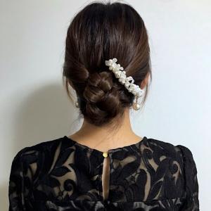 コーム 髪飾り 花 パール レディース ヘアア...の詳細画像4