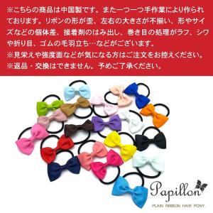 ヘアゴム リボン 小さい ミニ 20カラー 小...の詳細画像4