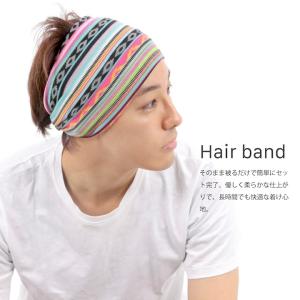 ヘアバンド 幅広 メンズ レディース 男女兼用...の詳細画像3