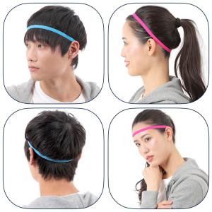 ヘッドバンド ヘアバンド 汗止め スポーツ メ...の詳細画像3
