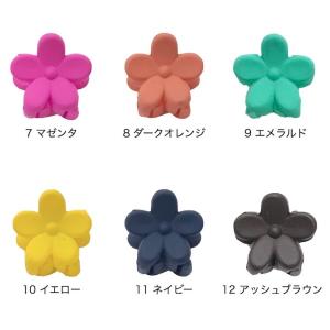 ヘアクリップ 小さめ ミニ バンスクリップ 花...の詳細画像4