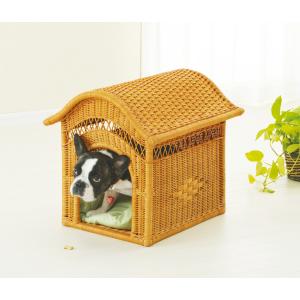 ペットハウス ラタン 犬小屋 籐家具 幅45cm （ ラタン ） : お弁当