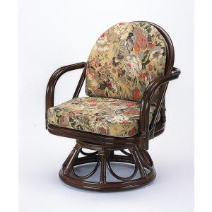 今枝商店 籐 回転座椅子 ラタンチェア ミドルタイプ 座面高26cm