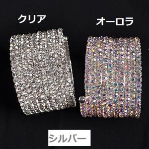 ストーン 10連 バングル 4種　金 銀 アクセサリー