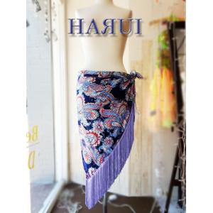 新入荷 ベリーダンス 大判 フリンジ ペイズリー柄 ヒップスカーフ