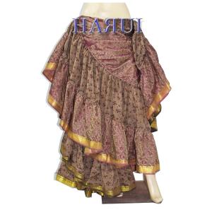 ベリーダンス ジプシー スカート 25ヤード インド製 シルクサテン