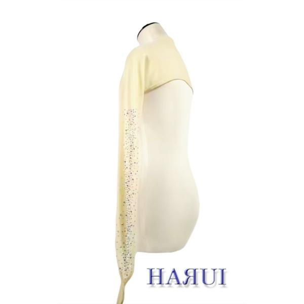 新入荷 ストーン付き 袖 アームカバー 付け袖 ベージュ 黒 赤 緑