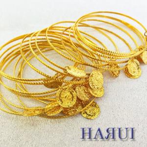 コイン付 バングル20本セット 金 銀