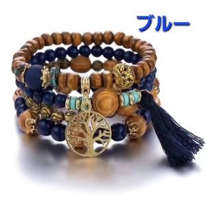 新入荷 木製ビーズ ブレスレット ベリーダンス...の詳細画像4