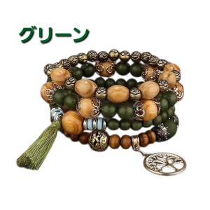 新入荷 木製ビーズ ブレスレット ベリーダンス...の詳細画像5