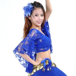 ベリーダンス 定番 花柄 レースチョリ トップ...の詳細画像2