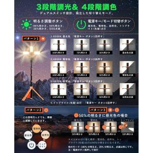 LED投光器 充電式 作業灯 W 投光器 le...の詳細画像2