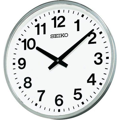 SEIKO CLOCK (セイコー クロック) 掛時計／掛け時計 屋外 防雨型 クオーツ 金属枠 K...