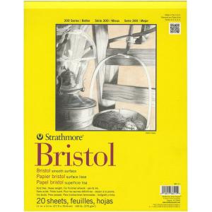 Strathmore Bristol Smooth Paper Pad 11"X14"-20 Sheets (並行輸入品)｜harunatsu