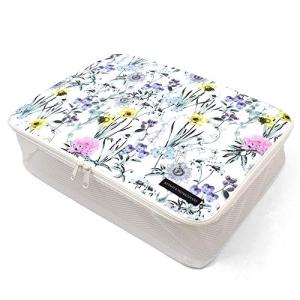 STYLE Decorボタニーアンドウォーターカラーズ トラベルポーチ Lサイズ ボタニカルガーデン おしゃれ 小物 衣類 かわいい W2100310 ホワイト