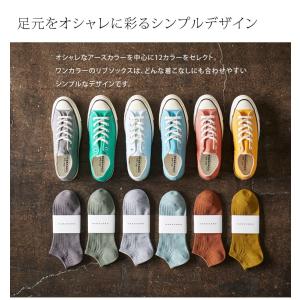メンズ レディース リブ スニーカーソックス ...の詳細画像4